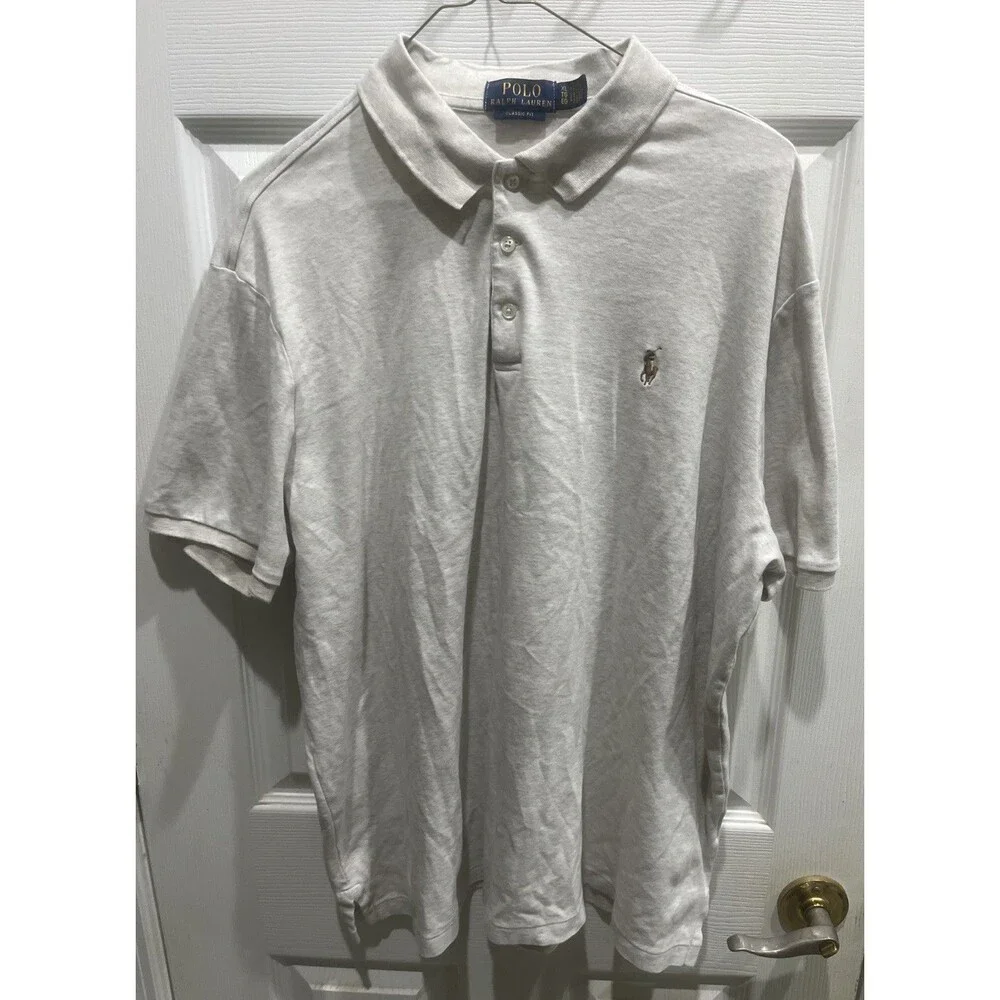 Ralph Lauren Mens Polo Shirt XL Soft Cotton